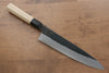 Kikuzuki White Steel No.2 Black Finished Gyuto 240mm Magnolia Handle - Seisuke Knife