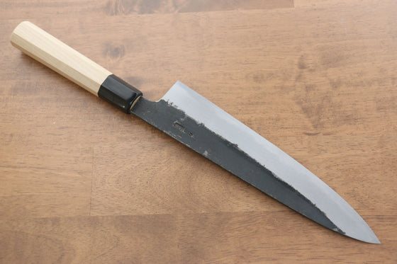 Kikuzuki White Steel No.2 Black Finished Gyuto 240mm Magnolia Handle - Seisuke Knife