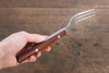 Takeshi Saji R2/SG2 Japanese Fork & Knife Set with Ironwood Handle - Seisuke Knife