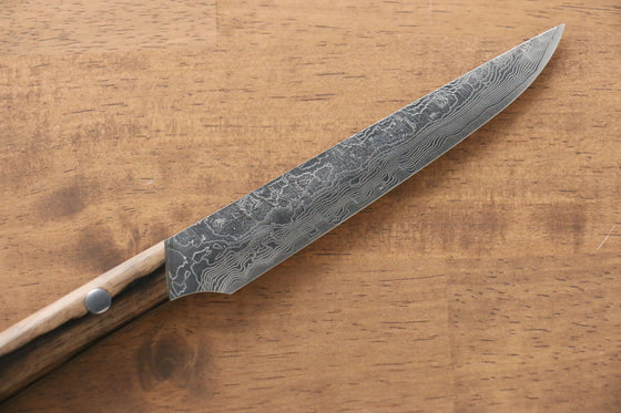 Takeshi Saji R2/SG2 Diamond Finish Steak  125mm Black Persimmon Handle - Seisuke Knife