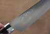 Takeshi Saji Blue Steel No.2 Colored Damascus Petty-Utility 135mm Ironwood Handle - Seisuke Knife
