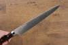 Takeshi Saji Blue Steel No.2 Colored Damascus Sujihiki 240mm Ironwood Handle - Seisuke Knife