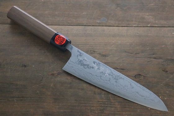 Shigeki Tanaka Blue Steel No.2 Damascus Gyuto  180mm Walnut Handle - Seisuke Knife