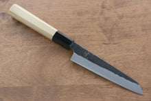  Kikuzuki White Steel No.2 Black Finished Kiritsuke Petty-Utility 135mm with Magnolia Handle - Seisuke Knife