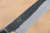 Kikuzuki White Steel No.2 Black Finished Kiritsuke Petty-Utility 135mm with Magnolia Handle - Seisuke Knife