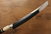 Jikko Silver Steel No.3 Sakimaru Yanagiba 360mm Ebony with Ring Handle - Seisuke Knife