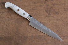  Yu Kurosaki Senko Ei SG2 Hammered Petty-Utility 130mm with White Acrylic Handle - Seisuke Knife