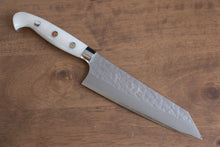  Yu Kurosaki Senko Ei SG2 Hammered Small Santoku 150mm with White Acrylic Handle - Seisuke Knife