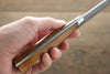 Takeshi Saji VG10 Black Damascus Santoku Japanese Knife 180mm Ironwood Handle - Seisuke Knife