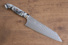  Yu Kurosaki Senko Ei SG2 Hammered Bunka 165mm Gray Acrylic Handle - Seisuke Knife