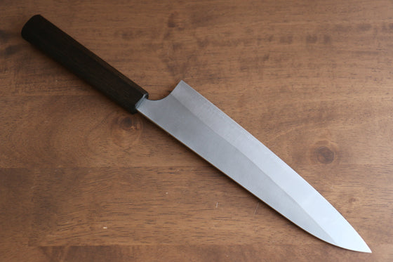 Yoshimi Kato Blue Super Nashiji Gyuto 210mm Enju Lacquered(Black) Handle - Seisuke Knife