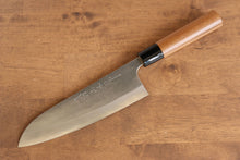  Nao Yamamoto Silver Steel No.3 Nashiji Santoku Japanese Knife 180mm with Walnut Handle - Seisuke Knife