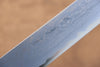 Jikko Blue Steel Damascus Sakimaru Sujihiki 270mm Ebony with Double Ring Handle - Seisuke Knife