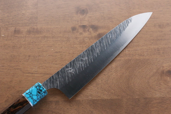 Yu Kurosaki Fujin SPG2 Hammered Damascus Gyuto 210mm Wenge Handle - Seisuke Knife