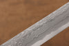 Jikko Blue Steel Damascus Sakimaru Sujihiki 300mm Ebony with Double Ring Handle - Seisuke Knife