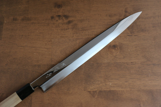 Sakai Kikumori VG10 Mirrored Finish Yanagiba 330mm with Magnolia Handle - Seisuke Knife