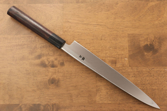 Jikko Silver Steel No.3 Yanagiba 210mm with Shitan Handle - Seisuke Knife