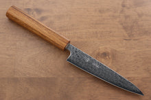  Seisuke SLD 49 Layer Damascus Petty-Utility 135mm with Oak Handle - Seisuke Knife