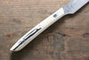 Takeshi Saji VG10 Diamond Finish Steak Japanese Knife 125mm White Cow Bone Handle - Seisuke Knife