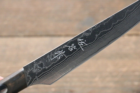 Takeshi Saji VG10 Diamond Finish Steak  125mm Black Persimmon Handle - Seisuke Knife