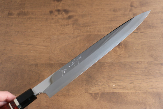 Yu Kurosaki Blue Steel No.2 Mirrored Finish Yanagiba 270mm Chinese Quince Handle - Seisuke Knife