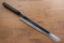  Jikko Fujisan Honyaki White Steel No.3 Mirrored Finish Sakimaru Yanagiba 300mm Ebony Wood Handle - Seisuke Knife