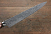 Takeshi Saji SG2 Black Damascus Sujihiki 270mm Ironwood Handle - Seisuke Knife