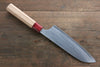 Makoto Kurosaki Ryusei Blue Super Nashiji Santoku 170mm with American Cherry Handle - Seisuke Knife