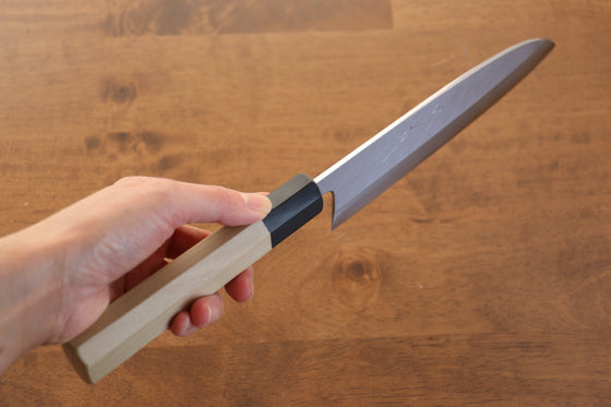 Jikko White Steel No.2 Santoku 180mm Magnolia Handle - Seisuke Knife