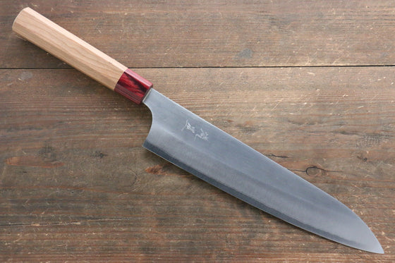 Makoto Kurosaki Ryusei Blue Super Nashiji Gyuto  240mm with American Cherry Handle - Seisuke Knife