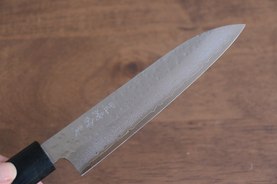 Makoto Kurosaki VG10 Maru Hammered Damascus Petty-Utility 135mm with Shitan Handle - Seisuke Knife