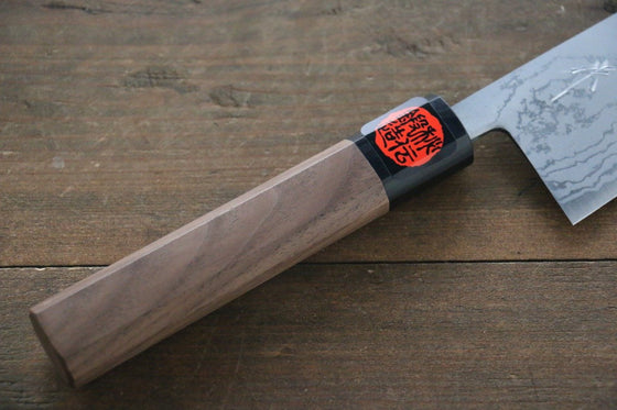 Shigeki Tanaka Blue Steel No.2 Damascus Gyuto  210mm Walnut Handle - Seisuke Knife