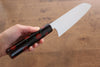 Makoto Kurosaki SPG2 Migaki Finished Santoku 170mm with Lacquered Handle - Seisuke Knife