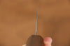 Seisuke Nami AUS10 Mirrored Finish Damascus Gyuto 240mm with Oak Handle - Seisuke Knife