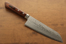  Kunihira Sairyu VG10 Damascus Santoku  170mm Mahogany Handle - Seisuke Knife