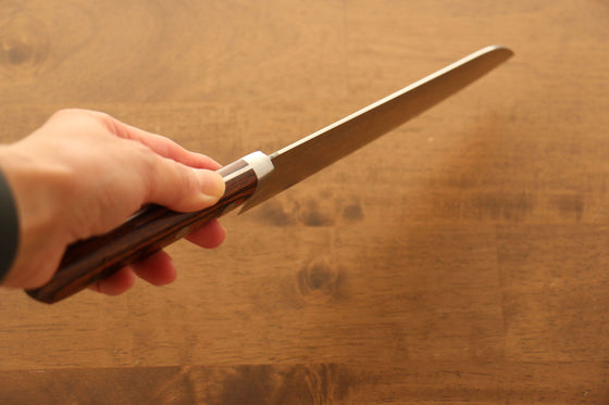 Kunihira Sairyu VG10 Damascus Santoku Japanese Knife 170mm Mahogany Handle - Seisuke Knife