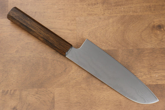 Seisuke VG10 63 Layer Damascus Santoku 170mm Oak Handle - Seisuke Knife