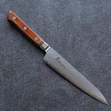  Sakai Takayuki VG5 Hammered Petty-Utility  150mm Brown Pakka wood Handle - Seisuke Knife