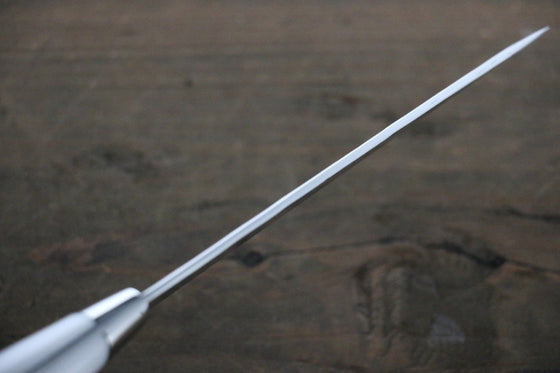 Takeshi Saji SRS13 Hammered Petty-Utility Japanese Knife 130mm White Stone Handle - Seisuke Knife
