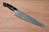 Takeshi Saji R2/SG2 Diamond Finish Damascus Gyuto Japanese Chef Knife 210mm with Micarta Handle - Seisuke Knife