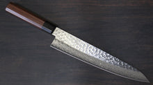  Seisuke AUS10 45 Layer Damascus Gyuto  240mm Shitan Handle - Seisuke Knife