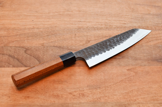Anryu 3 Layer Cladding Blue Super Core Hammered Japanese Chef's Bunka Knife 165mm with Octagonal Handle - Seisuke Knife