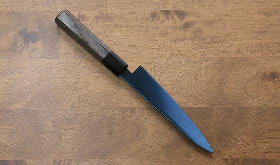 Seisuke SK-85鋼 Ion plating Migaki Finished Petty-Utility 150mm Gray Pakka wood Handle - Seisuke Knife