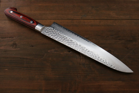 Sakai Takayuki VG10 33 Layer Damascus Gyuto Japanese Knife 240mm Mahogany Pakka wood Handle - Seisuke Knife