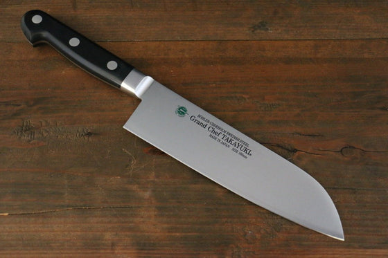 Sakai Takayuki Grand Chef Swedish Steel Santoku 180mm - Seisuke Knife