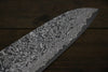 Takeshi Saji R2/SG2 Black Finished Santoku  180mm Cow Bone Handle - Seisuke Knife