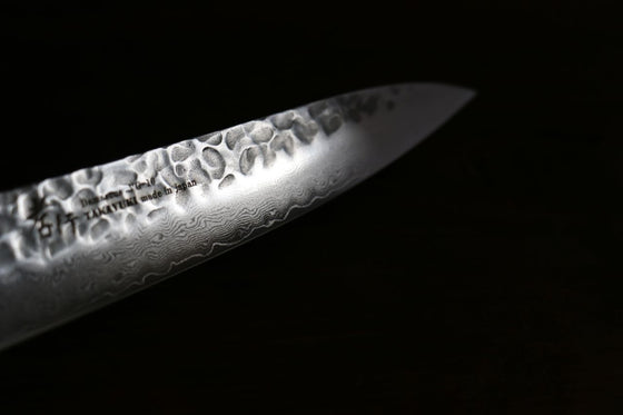 Sakai Takayuki VG10 33 Layer Damascus Petty-Utility Japanese Knife 150mm Mahogany Pakka wood Handle - Seisuke Knife
