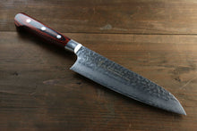  Sakai Takayuki VG10 33 Layer Damascus Santoku 180mm Mahogany Pakka wood Handle - Seisuke Knife