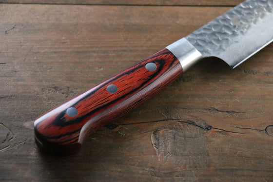Sakai Takayuki VG10 33 Layer Damascus Sujihiki Japanese Knife 240mm Mahogany Pakka wood Handle - Seisuke Knife