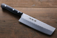  Sakai Takayuki 3 Layer Hammered Blue Steel Core Nakiri Japanese Chef Knife 165mm - Seisuke Knife